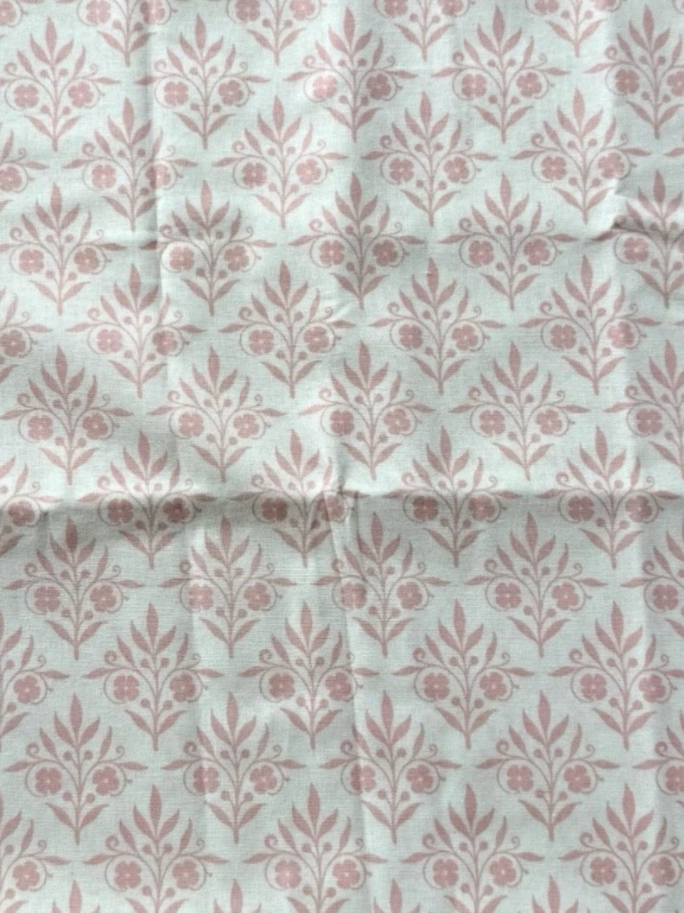 Emma & Mila Sweet Scrolls Pink White Quilting Cotton Fabric 1 yard + 20" L x 44"